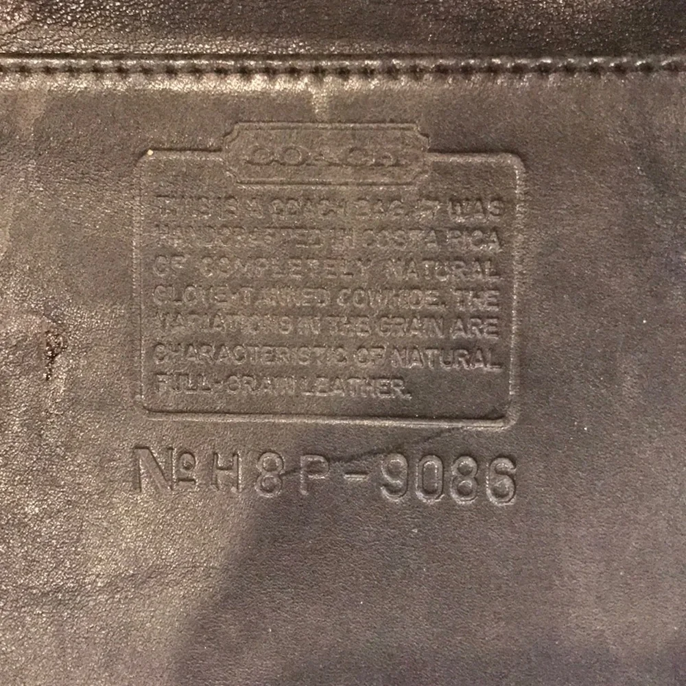Vintage Black Coach Legacy Small Shopper Tote - Picture 4 of 5